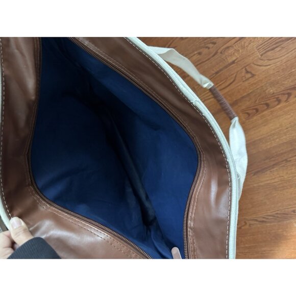 Costco XL Insulated Canvas Bag W/ Stripes Kirkland Coastal Look 17x24” MINT - Picture 8 of 8